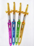 竹木制剑塑料玩具天王剑塑料玩具儿童刀剑表演道具 天王宝剑批发