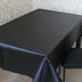 纯色丝滑 压纹磨毛布 简约现代 黑色 台布 桌巾 桌布
