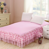 漂亮唯美时尚碎花蕾丝花边1.2 1.5 1.8 2米床上用品床裙床套床罩