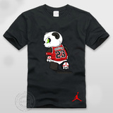 香港正品男女款乔丹飞人23号jordan熊猫aj13易建联篮球短袖T恤