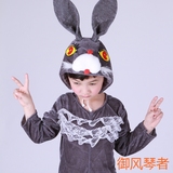 小白兔和小灰兔演出服儿童动物表演服装小兔子演出服装兔子衣服