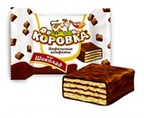 俄罗斯进口小牛巧克力威化KOPOBKA威化饼干