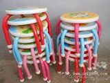 亏本清仓可爱塑面小凳子 卡通儿童椅子 铁架塑料面 小圆凳 洗脚凳