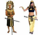 万圣节舞会表演成人男女装扮服装 古埃及法老 埃及艳后衣服 套装
