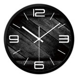 复古钟表挂钟客厅圆形静音14英寸时钟欧式壁钟家居创意怀旧挂钟表