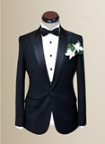 西服定做男结婚礼服商务修身西装定制会议主持婚宴新郎正装青年