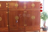 仙游红木古典家具/缅甸花梨大果紫檀/素面顶箱柜一对/中式家具
