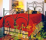 住宅家具欧式铁艺床单人床1.2米宜家双人床1.5米。1.8米榻榻米床