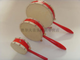 中国红传统民族/打击乐器/奥尔夫乐器/包邮/教具/木制羊皮拨浪鼓