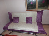 北京特价布艺沙发 沙发床 折叠沙发床 铁架六条腿沙发床包邮送货
