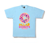 GRAF™原创品牌致敬JDILLA Donuts甜甜圈HipHop天蓝短袖