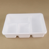 批发4格餐盒饭盒学生便当盒微波炉多格日式PP塑料餐具保鲜盒分格