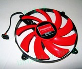 ATI HD7990显卡单风扇 7990红色吊框风扇 四线温控扇叶