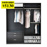南京深圳宜家家居代购IKEA帕克思 衣柜带内部配件 推拉门卧室衣柜