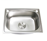 特价不锈钢水槽方形单槽一体成型厨房洗菜盆水槽厨房水龙头白色