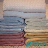 厂家直销外贸原单 纯棉毯子华夫格线毯床单/毛巾被盖毯休闲毯包邮