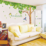 超大风景墙贴客厅卧室电视墙上装饰品贴画自粘墙纸壁纸防水可移除