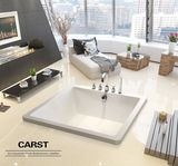 德国CARST卡司德1.2/1.35米嵌入式正方形亚克力浴缸家用QR-8028
