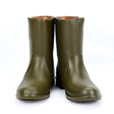 回力雨鞋女式短筒仿皮防水滑耐磨底马丁靴冬季加绒棉保暖橡胶雨靴