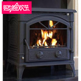 欧式美式独立壁炉真火铸铁壁炉燃木室内取暖火炉烧柴煤炭炉子大号