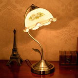 欧式装饰台灯 美式复古典床头 卧室书房民国老上海温馨灯饰可调光