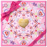 2015日本代购GODIVA情人节限定粉色方形比翼鸟巧克力礼盒21粒