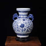 景德镇陶瓷落地花瓶大花瓶客厅花插花器摆件现代中式插花干花花瓶