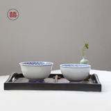 日本进口陶瓷碗拉面碗韩式米饭碗青花瓷陶瓷碗套装情侣家用碗套组