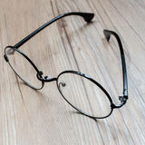 1件 包邮  克罗心半金属眼镜框 复古圆形眼镜架 平光镜配眼镜
