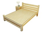 实木床单双人床木板床可调高组装进口铁杉木床1.5 1.8 1.2米