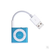 包邮苹果 shuffle线 MP3 ipod 充电线 夹子MP3数据线 USB转音频线