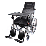 包邮鱼跃轮椅H009B电镀软座 老人高靠背半躺折叠 代步车助行器