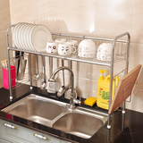 诗诺雅304不锈钢碗架水槽沥水架厨房置物架用品用具收纳架碗碟架