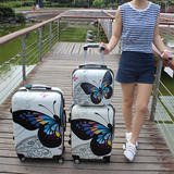 行李箱子母箱包韩国拉杆箱万向轮142024寸女登机箱可爱蝴蝶旅行箱