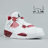 Air Jordan 4 AJ4 乔4 亚特兰大 白红 男女 GS 篮球鞋 308497-106