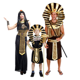 节日表演亲子服装化妆舞会服装cosplay服饰成人儿童埃及法老亲子