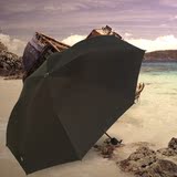 宏达四折折叠大气简约素色加大纯色黑胶色胶防晒抗UV遮阳伞晴雨伞