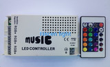 LED灯条音乐控制器RGB七彩灯带声控器音频控制器音乐节奏感应器