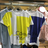 calvin klein专柜正品代购CK JEANS男16棉莱卡圆领短袖T恤J304102
