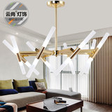后现代简约时尚吊灯客厅金色个性创意北欧餐厅卧室样板间饭厅灯具