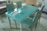成都包邮  特价餐桌餐椅 钢化玻璃餐桌 203#钢架玻璃餐桌