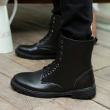 2016春季新款男士韩版内增高马丁靴英伦黑色男军靴透气潮流短靴子