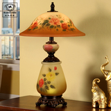 新中式陶瓷台灯卧室欧式陶瓷床头灯美式古典创意客厅书桌台灯包邮