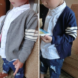 2016春款童装男童针织开衫TB同款儿童男小童宝宝针织毛衣2件包邮