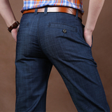 男装夏季弹力牛仔裤薄款NIAN JEEP直筒男裤中年男士商务休闲长裤