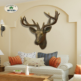迪宝路壁饰壁挂欧式鹿头创意咖啡屋酒吧家居客厅沙发墙饰挂饰装饰