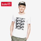 Baleno/班尼路【清仓】男装 圆领短袖T恤 创意字母印花体恤夏装潮