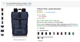 美国代购Timbuk2天霸经典双肩包防水耐磨通勤背包笔记本电脑包