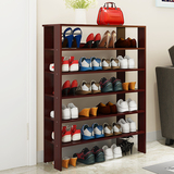 包邮宿舍实用木质鞋架多层简易60/75cm鞋柜结实耐用多功能置物架