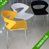 现代休闲椅塑料椅 镂空椅创意椅 简约会客椅接待椅特价户外椅餐椅